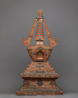 Copper Stupa Tibetan Altar