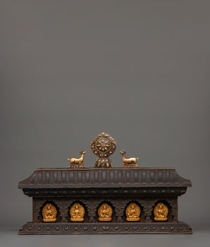 Bodhisattva Figures with Wooden Altar