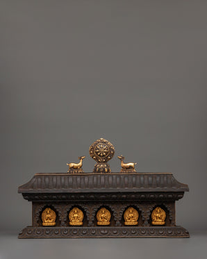 Bodhisattva Figures with Wooden Altar
