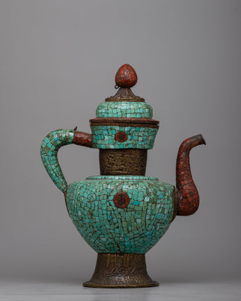 Tea Pot Orginal Turquoise Copper Teapot