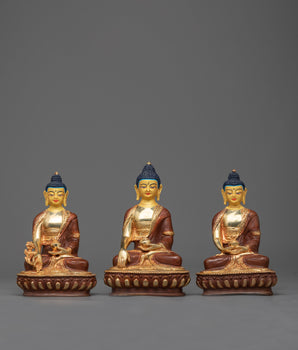Three Wise Buddha Statues