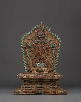 Vajrayogini Engraved Tibetan Throne