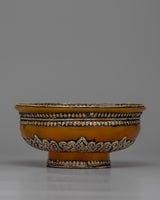 Silver Tibetan Tea Bowl