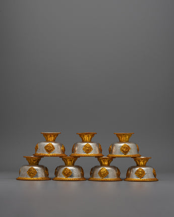Tibetan Offering Bowl Set 