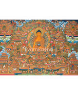 Handpainted Shakyamuni Buddha Thangka