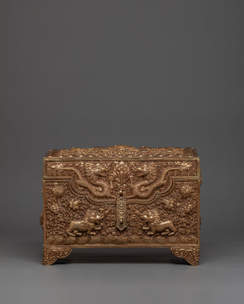 Copper Treasure Box with Gold Plating