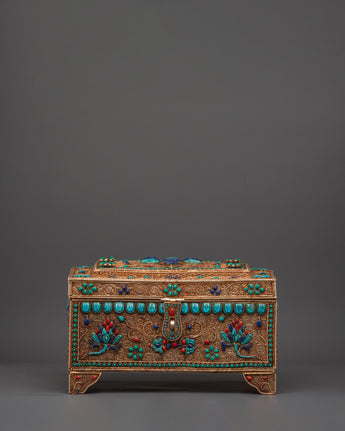 Handcrafted Sacred Tibetan Treasure Box