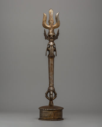 handcrafted iron Trishul