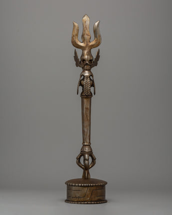 handcrafted iron Trishul