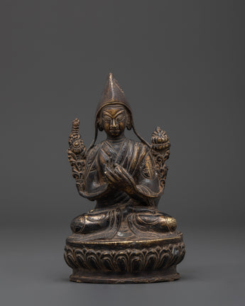 Buddhist Revered Philosopher Tshongkhapa Statue