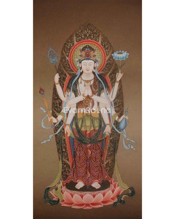 Thangka of the Eight Armed Avalokiteshvara