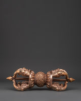 Copper Vajra with Sacred Symbols