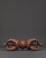 Buddhist Tantric Oxidized Copper Vajra