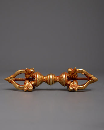 Gold-Plated Copper Vajra