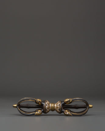 Silver Inlaid Tibetan Vajra