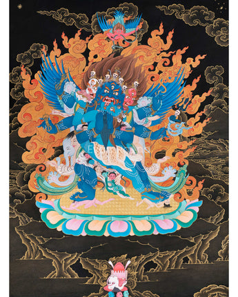 Vajrakilaya with Consort Canvas Print