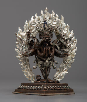 Machine Made Copper Vajrakilaya Statue