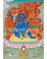 Vajrapani, The Fierce Deity Thangka