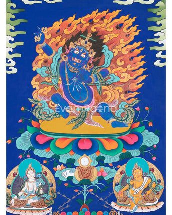 Vajrapani Bodhisattva Thangka Painting