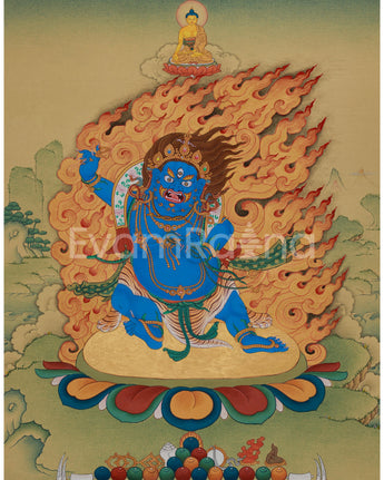 Fierce Protector Vajrapani Thangka