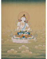 Artistic Vajra sattva Purification Buddha Thangka