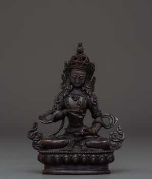 Oxidized Copper Vajrasattva | Statue for Meditation & Blessings