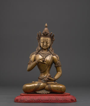 Handcrafted Brass Vajrasattva Statue