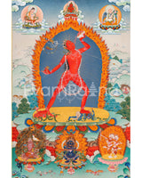 High Quality Vajrayogini Canvas Print | Karma Gardi Style Dakini Artwork