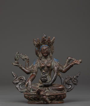 Tibetan Vashudhara Deity Statue