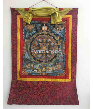 Vintage Buddha Mandala Thangka