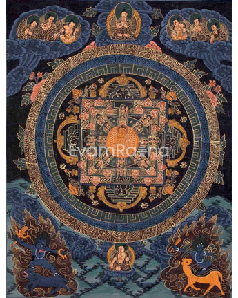 Vintage Buddha Mandala
