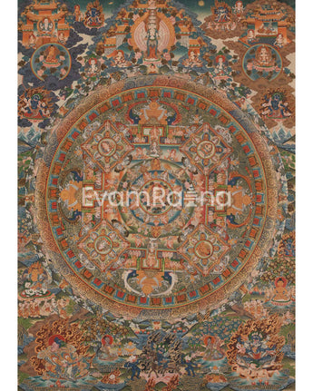 Vintage Mandala Thangka