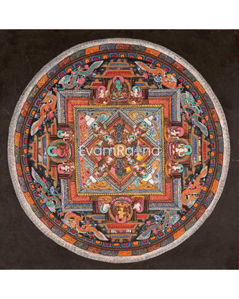 Vintage Mandala of Buddha