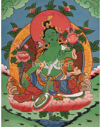 Vintage Small Size Green Tara