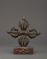 Buddhist Vishwo Vajra with Stand