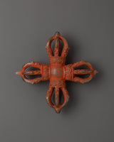 Sacred Oxidized Brass Vishwo Vajra