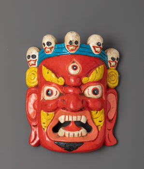 Tibetan Protective Deity Wall Mask