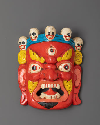 Tibetan Protective Deity Wall Mask