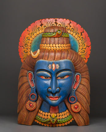 Wooden Mahadev Wall hanging
