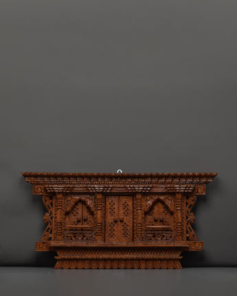carved wood wall hanging