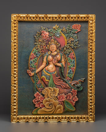 Tara Goddess Wall Hanging Relief Art