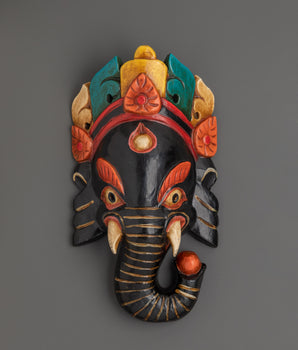 handcrafted-ganeshawallart-ganeshamask-wallhanging