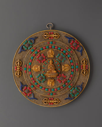 Handcrafted Tibetan Filigree Mandala Wall Hanging