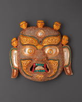 Tibetan Goddess Bhairav Mask Wall Hanging