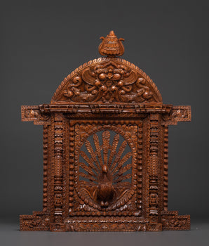 Hand carved Peacock wall art