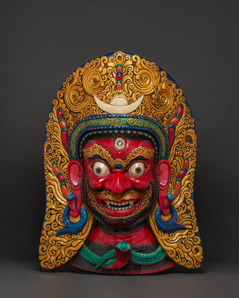 Sacred Red Deity Wall Hanging