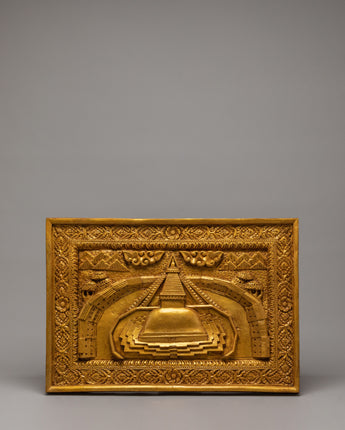 Golden Stupa Wall Hanging