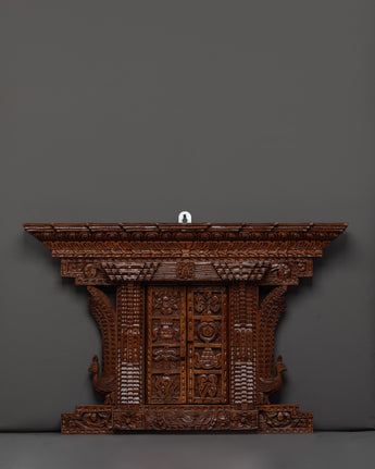 wooden door wall hanging