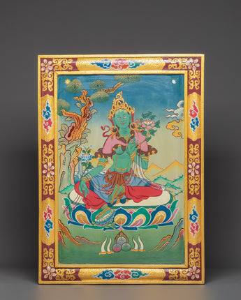 Green Tara Deity Wall hanging