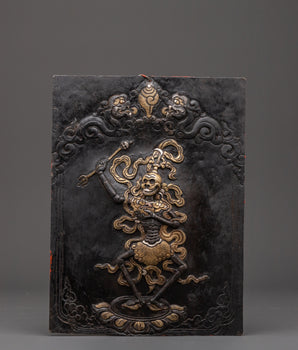 Buddhist wrathful protector wall hanging